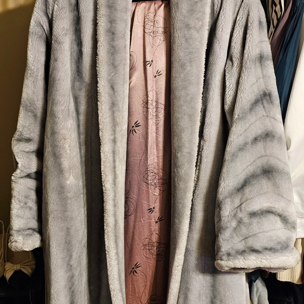 Vintage faux fur long coat